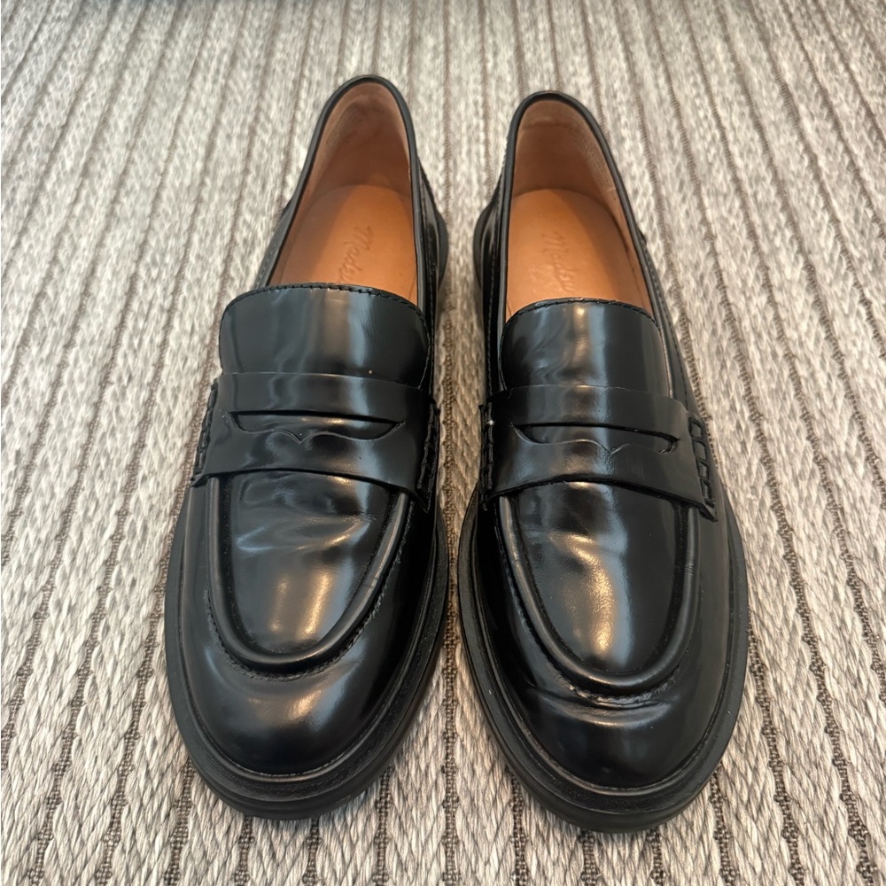 Madewell Vernon Loafers, Black, 7.5